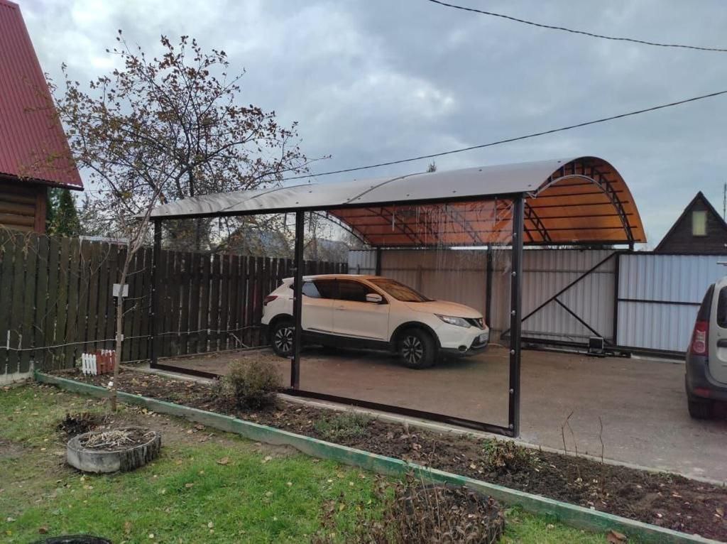 Прозрачные шторы ПВХ для навеса под автомобиль в Ельце